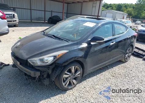 2014 Hyundai Elantra Limited from USA, damaged, VIN 5NPDH4AE3EH541453